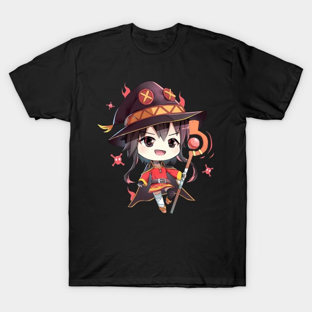 Konosuba Cute Chibi Megumin ! T-Shirt by HammiltenJohn